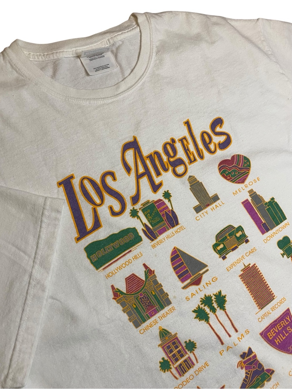 Los Angeles Tee Men’s L City Streetwear California 90s Y2K Unisex LA Travel